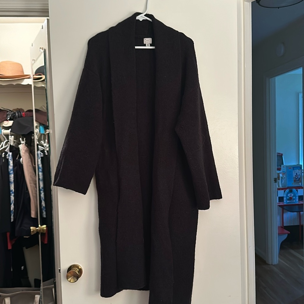 Long duster sweater